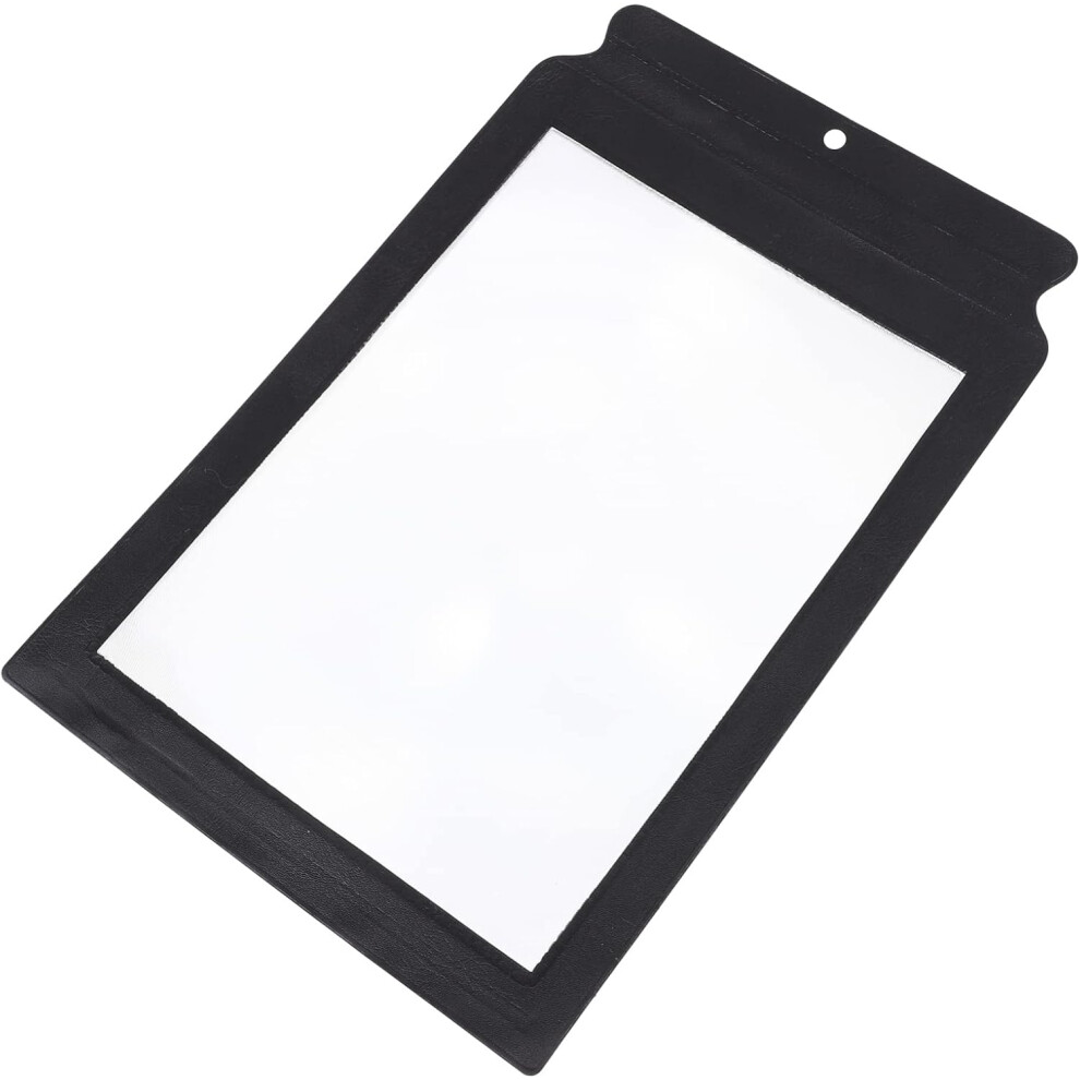 Hkhbjs Black Page Magnifying Glass A4 Soft Surface Handheld Reading Magnifier