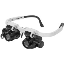 Magnificação binocular XXX cabeça montada levou ferramenta de reparação lente flexível para arte e close-up trabalho