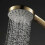 Brushed Gold Handheld High Pressure ABS Shower Head Water Saving Hand Shower Head 5 Function Rain H 2