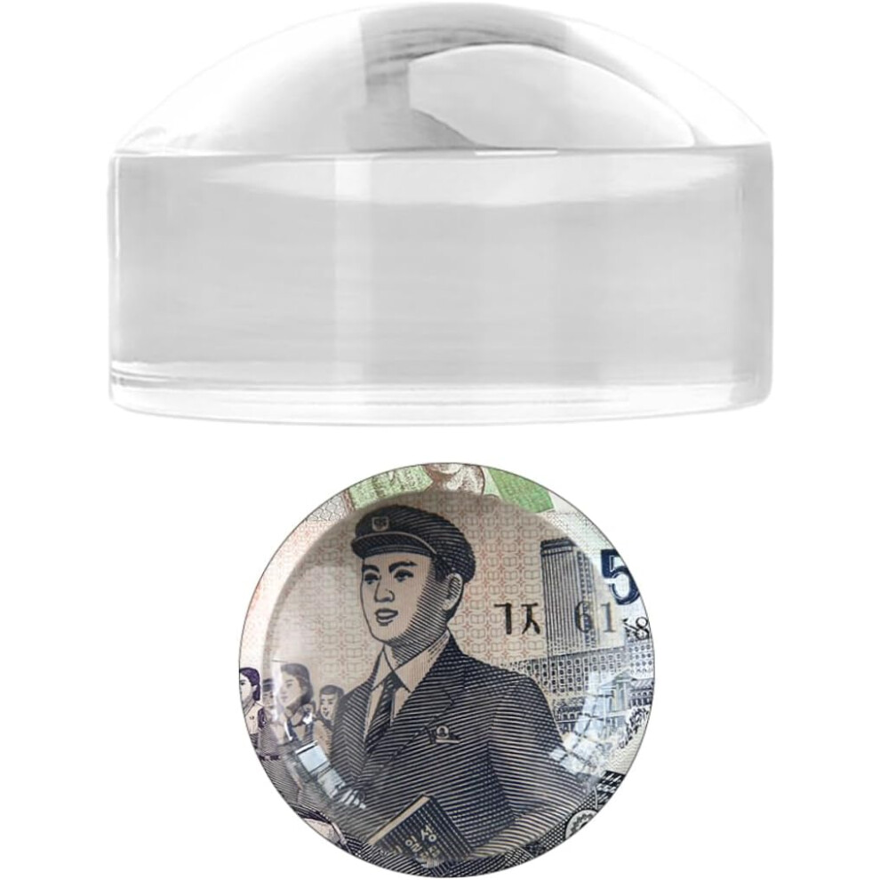 Hkhbjs Acrylic Optical Glass For Reading High-Resolution Hemispherical Paperweight Magnifier