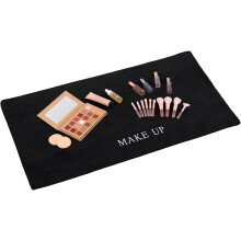 Schminkmatte für Schminktisch 40x80cm Schwarzes Wildleder Schlafzimmer Schminkmatte