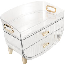 Große Make-up-Box, Schreibtisch-Schmuckkästchen, Organizer für Make-up-Werkzeuge und Hautpflegeprodukte