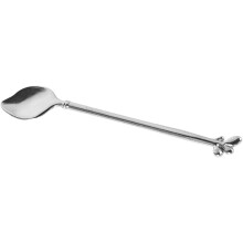 Wielorazowa metalowa szpatułka do twarzy, szpatułki do kremu pod oczy, 7 cm, lekka i precyzyjna aplikacja, srebrne narzędzie do pielęgnacji skóry