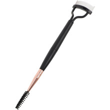 Peine y cepillo de cejas de doble punta, herramienta portátil para cejas para mujer, accesorio de maquillaje para pestañas.