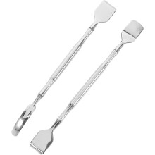 2 db rozsdamentes acél smink spatula masszázs funkcióval arcápoláshoz ergonomikus kialakítás mitesszer