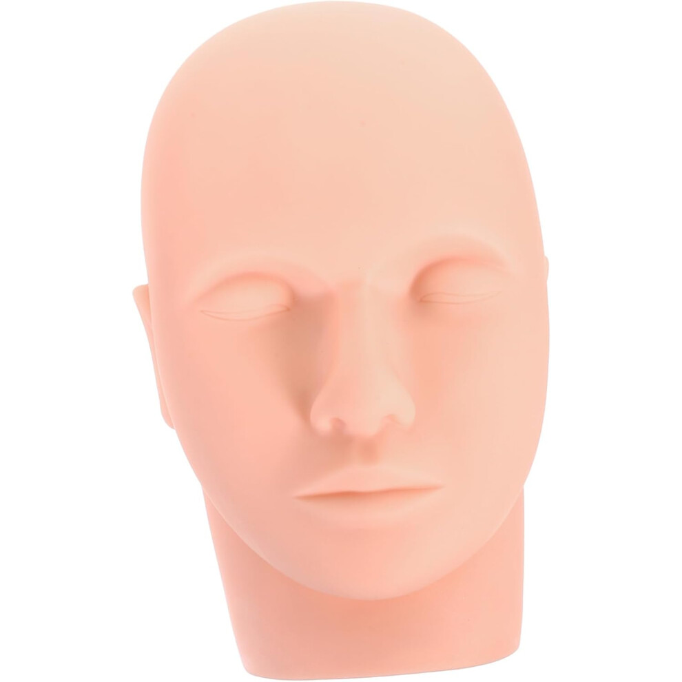 Hkhbjs Pink Eyelash Training Head Mold For Lash Mannequin Makeup Practice Face For Beginners For Eyelash Extension Practice At Home