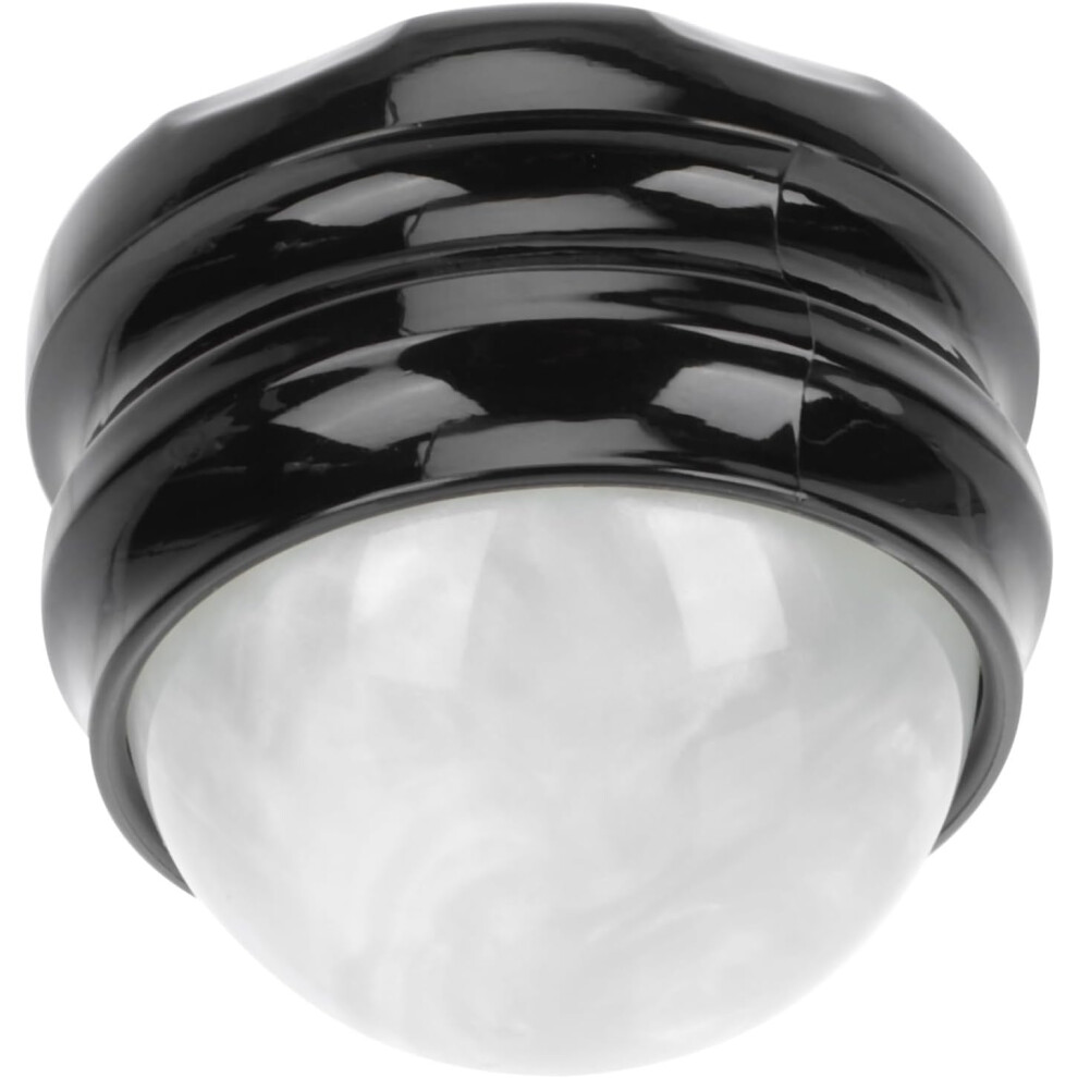 Hkhbjs Black Mini Resin Massage Ball With Base, Small Face Massager And Muscle Relaxation Roll Ball