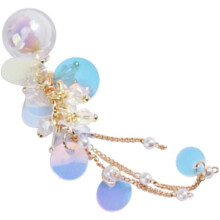 Dream Crystal Ball Nail Art Decal Sequined Chain Tassel Memory for Manicure Mermaid Pearl Nail Decoration Fingertip Decor