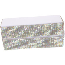 Caja de almacenamiento de herramientas para uñas con 30 compartimentos para brocas y diamantes de imitación.
