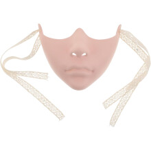 Halbgesichtsmaske aus Kunststoff für Halloween-Maskenbälle