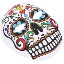 Totenkopfmaske zum Tag der Toten für Männer, klassisch, mit dekorativem Totenkopfmuster