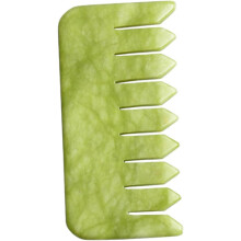 Massagekamm aus Jade, Kopfhautmassagegerät, ergonomisch, sicher in der Anwendung, praktisches Schabbrett für die Haarpflege älterer Menschen