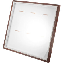 Medaillenrahmen-Fotohalter aus braunem Holz und Glas, multifunktional, große Kapazität, Medaillenpräsentation