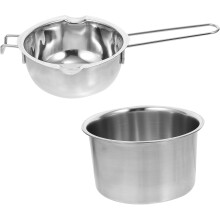 Schokoladentopf aus Edelstahl, Schokoladenschmelztopf, 600 ml Fassungsvermögen, ergonomischer Griff, Hitzebeständigkeit