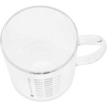 Messskala für Glas-Kaffeebecher, handlicher Becher für Zuhause und Café