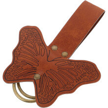 Cinturón medieval con hebilla de piel sintética con estampado de insectos, ideal para disfraces renacentistas, faldas, senderismo y juegos de rol.