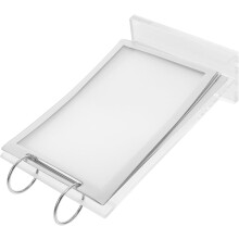 Acryl-Klappmenü-Displayständer mit Sockel, A6-Papierhalter (100 mm x 148 mm), Tischschildhalter