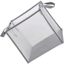 Panier à linge pliable grande capacité en maille polyester respirante, pliable.