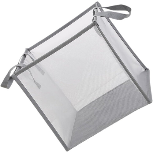 Panier à linge pliable grande capacité en maille polyester respirante, pliable.