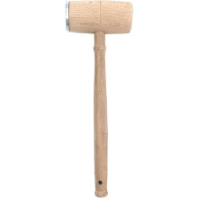 Doppelseitiger Fleischklopfer mit Holzgriff, tragbarer Fleischklopfer aus Aluminiumlegierung
