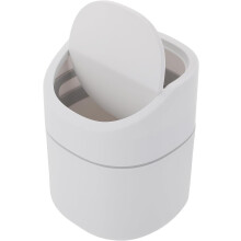 Papelera de escritorio, contenedor de residuos de escritorio, tipo concha, de plástico, diseño creativo y práctico para organizar.
