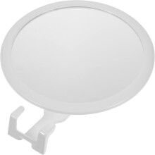 Beschlagfreier, kleiner runder Badezimmerspiegel mit Saugnapf und Haken, Rasierspiegel
