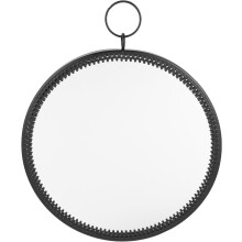 Hängender Wandspiegel, 30 cm (12 Zoll), Eisenglas, bruchfest, verschleißfest, schlichtes Design