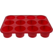 Silikon-Muffinform mit 12 Mulden, antihaftbeschichtet, flexibel