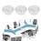 12pcs Office Pc Computer Desk Grommet Cable Hole Cover 50mm Diameter (grey White) 2
