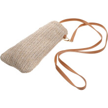 Gewebte Taschen für Damen, Strohtasche für Strand und Shopping – Umhängetasche im Landhausstil, Handytasche