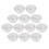 12pcs Office Pc Computer Desk Grommet Cable Hole Cover 50mm Diameter (grey White) 3