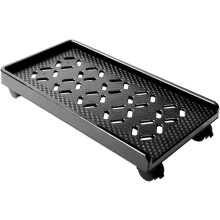 Mobiler CPU-Ständer mit Rollen, Computergehäuse-Rack mit Rollen, schwarzes Desktop-Host-Rack