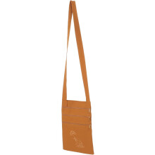 Buddhistische Mönchs-Schultertasche, Baumwoll-Umhängetasche, Herren-Tragetasche, einseitig tragbar, in Erdbraun