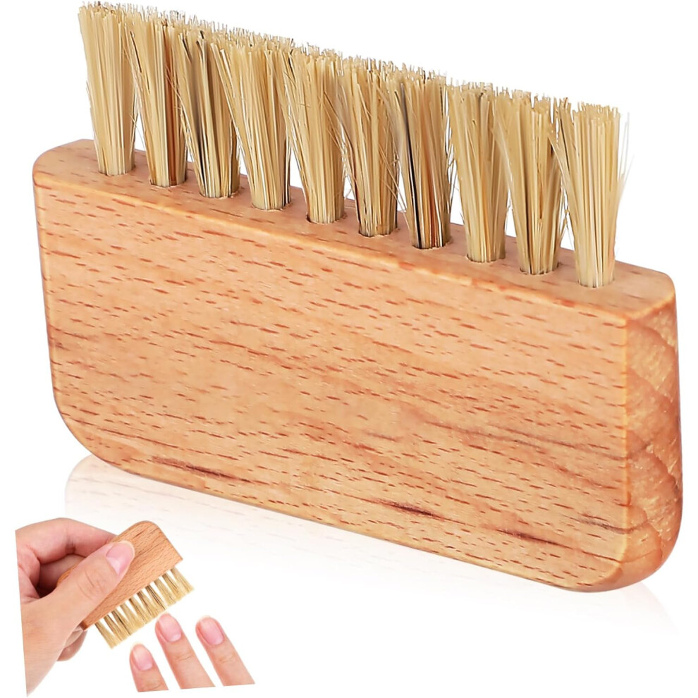 Hkhbjs Fingernail Brush Stiff Bristles Wooden Handle Finger Nail Scrub Brush