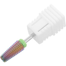Brocas cónicas de acero de tungsteno y plástico para manicura, 5 unidades. Herramientas para pulir y recortar uñas.