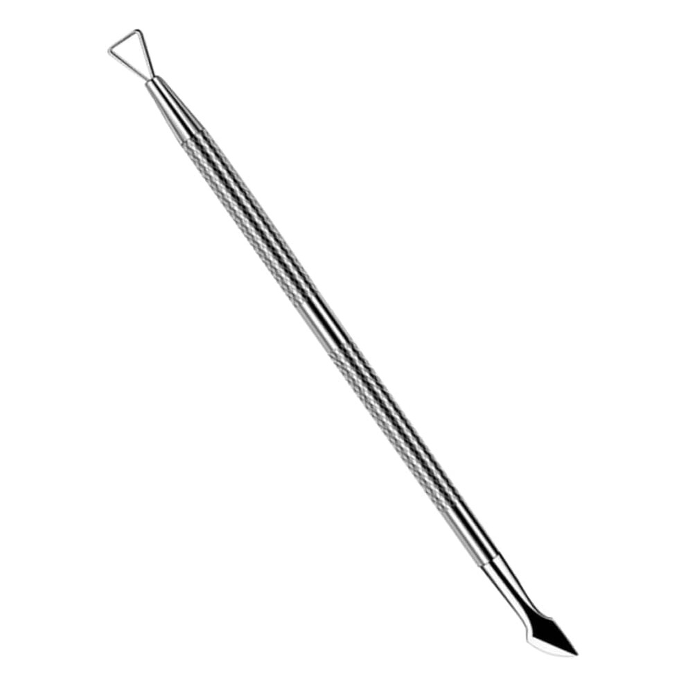 Hkhbjs Silver Double-End Nail Cuticle Pusher Stainless Steel Cuticle Cleaner Pedicure Tools For Manicure