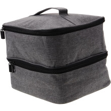 Doppelter Nagellack-Organizer, Reißverschlusstasche, ätherische Öltasche, Make-up-Reiseetui