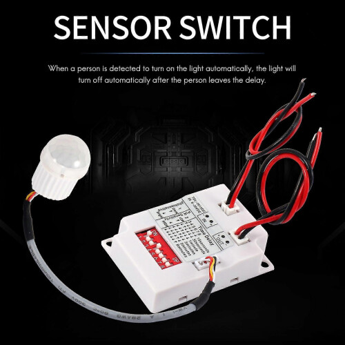 12v 24v Pir Motion Sensor Switch Ir Infrared Human Induction Time Delay Relay Switch Corridor Led L 1