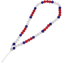 Herren-Diamantkugel-Halskette, stilvoller Schmuck für einen modischen Look, modische Halskette mit Perlen für den Alltag