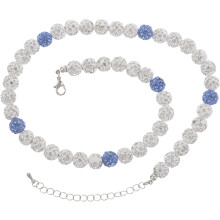 Bunte Strass-Baseball-Halskette für Herren, Hip-Hop-Perlen-Sportkette mit angenehmer Verarbeitung, bequemer Sportschmuck