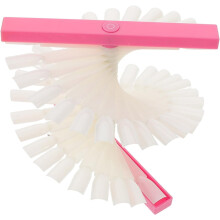 Color Nail Art Practice Display Sticks Fan-shaped False Nail Polish Board