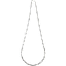 Tennis-Halsketten für Damen, schlichtes Design, silberplattiert, kupferfarben, passend zum Stil, elegant, leicht