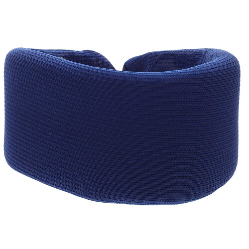 Navy Adjustable Sponge Neck Protector Neck Support Brace Skin-friendly Material Relieves Sprains Universal