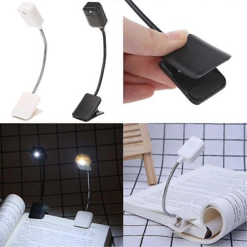 For Kindle & Notebook Reading Light Led Book Light Table Lamp Mini Flexible Clip 2