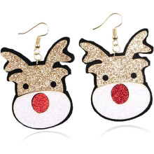 Weihnachts-Elch-Ohrringe, Cartoon-Elch-Ohrhänger für Damen und Mädchen, Weihnachtsschmuck, Ohrdekoration