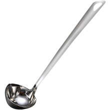 Ölfilterschaufel aus Edelstahl, verdickter, rutschfester, ergonomischer Griff, silberne Ölabscheiderkelle