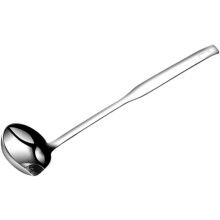 Edelstahl-Suppenkelle, rostfrei, glänzende Oberfläche, Tropfschutz, Filterlöffel für die Küche