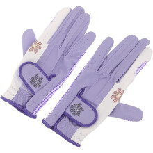 Gants de golf pour femmes, antidérapants et respirants, violets, taille 20, protection des mains pour le golf.