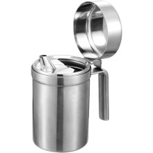 Bouteille distributrice d'huile de cuisine 550 ml en acier inoxydable étanche, récipient à sauce portable multifonctionnel