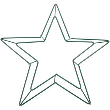 Pentagramm-Ringrahmen aus Eisen für DIY-Blumendrahtbastelarbeiten – Stabile Struktur und fester Untergrund